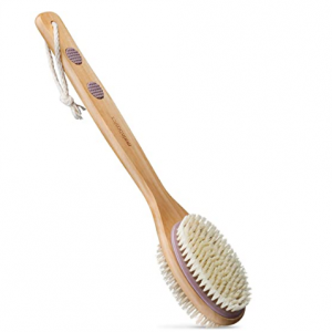 MainBasics Dual-Sided Long Handle Bath Shower Brush Back Scrubber Body Exfoliator @ Amazon