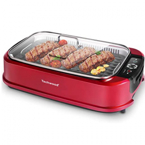 Techwood 室内无烟不粘电烤肉炉 带盖
