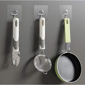 XBRN 透明粘性挂钩12个 @ Amazon