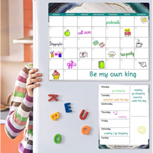 Tullofa 磁吸式冰箱贴日程表2件套 @ Amazon