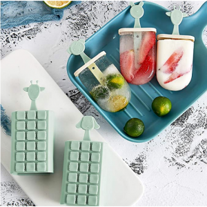 Ozera 萌趣小动物冰棒模具 6个装 带漏斗+清洁刷 @ Amazon