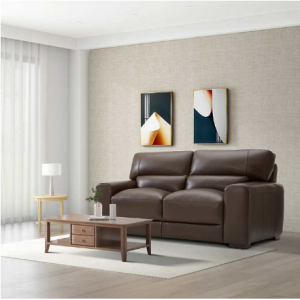 $500 off Rawlins Leather Loveseat, Brown @ Costco 