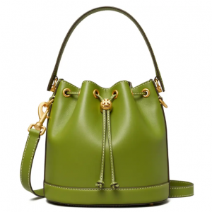 Nordstrom官网 Tory Burch T Monogram 牛油果绿水桶包7折热卖