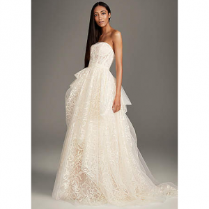 White by Vera Wang Stencil Sequin Lightweight Ball Gown Wedding Dress