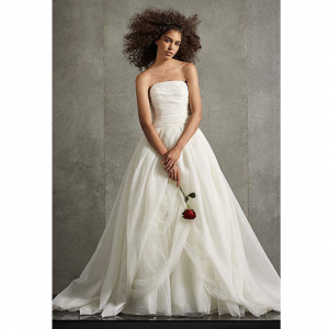 White by Vera Wang Textured Organza Wedding Dress