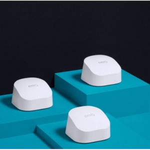Best Buy - Amazon eero 6 AX1800 双频 WiFi6 Mesh系统 (1路由+2AP)，现价$279