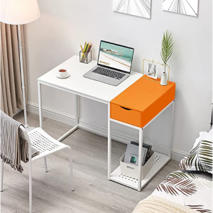 SINPAID 40寸带抽屉简约拼色电脑桌 @ Amazon