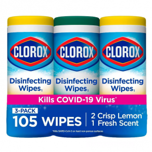 Clorox 消毒抗菌湿巾超值套装 共105片 @ Target