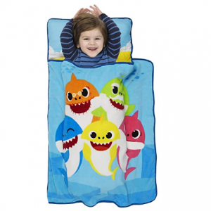 Baby Shark 一体式幼儿午睡垫，含枕头、被子 @ Amazon