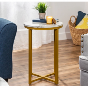 Best Choice Products 16寸仿大理石纹边桌