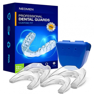 Neomen 夜磨牙頜墊 防磨牙保護套 2種尺寸 4個裝 @ Amazon