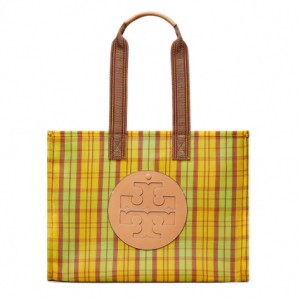Saks Fifth Avenue官网精选Tory Burch Ella格纹托特包优惠