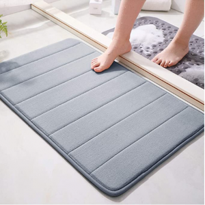 JMTOOR 记忆棉防滑浴室地垫 15.5" X 23" 吸水速干 @ Amazon