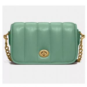 新款！Macy's梅西百货 Dinky水绿色小羊皮斜挎包6折热卖