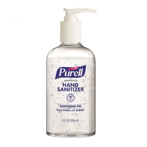 PURELL Advanced Hand Sanitizer Refreshing Gel, Clean Scent, 8 oz Pump Bottle @ Staples