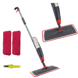 VENETIO 360度旋转可喷水拖把，带2拖布 @ Amazon