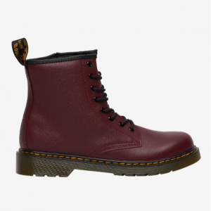 Dr. Martens 1460 女童皮靴，樱桃红 @ Footaction