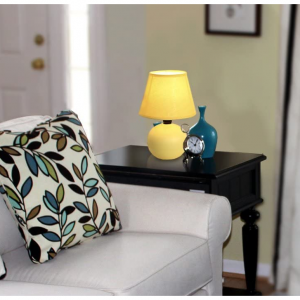 Simple Designs LT2008-YLW 迷你陶瓷台灯 @ Amazon