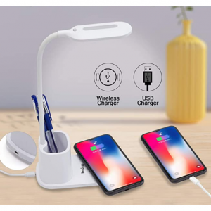 Keadeso 带笔筒和无线充电板 护眼台灯 3色可调 @ Amazon