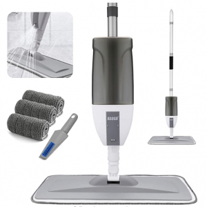 ASOGO 喷雾拖把套装 附赠3个拖把头 600ml @ Amazon