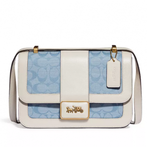 40% Off COACH Alie Small Chambray Shoulder Bag @ Bloomingdale's