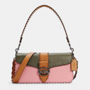 70% Off Georgie Shoulder Bag In Colorblock With Whipstitch @ Coach Outlet