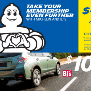 $150 off Instantly Michelin tyres @BJ's