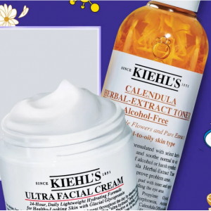 Kiehl's科颜氏官网劳工节全场护肤热卖 收高保湿面霜