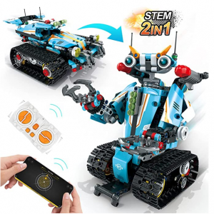 PANLOS 2 in 1 RC Car Robot Toys Vehicle Building Block @ Amazon