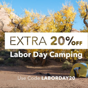 Extra 20% Off Labor Day Camping @ Steep and Cheap