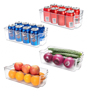 SMARTAKE 冰箱食物收纳格 4个装 @ Amazon