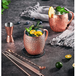 5折！KDIK 黄铜带手柄马克杯，18盎司，4个  @ Amazon