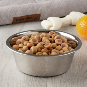 Vibrant Life Stainless Steel Dog Bowl with Paws @ Walmart