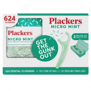Plackers 薄荷牙線 624支 附2個便攜收納盒 @ Costco