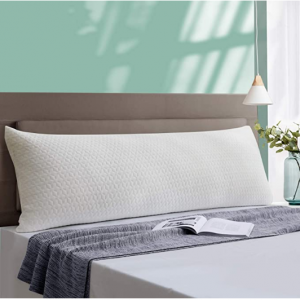 Yalamila 柔软长枕 带凉爽竹纤维枕套 20x54 英寸 @ Amazon