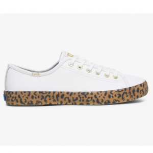 Keds Kickstart 豹纹小白鞋