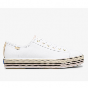 Keds x kate spade new york Triple Kick 小白鞋
