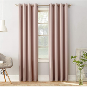 Sun Zero Barrow 降噪遮光窗帘 54" x 84" 多色可选 @ Amazon