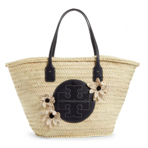 Nordstrom官网 Tory Burch Ella 草编菜篮子托特包7折热卖