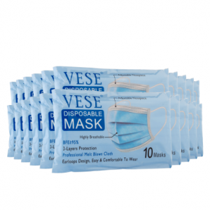 200-Pack Vese Disposable 3 Ply Masks @  MorningSave