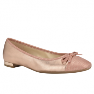 Nine West 女士芭蕾鞋，黄金7码有货