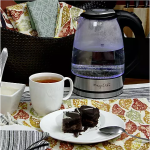 MegaChef 1.7L 玻璃不锈钢电热水壶 @ BJs