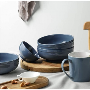 DOWAN 雾霾蓝瓷汤碗3件套 32oz @ Amazon