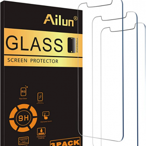 Amazon - AILUN iPhone 12 Pro Max 钢化玻璃膜 3张 ，6.3折