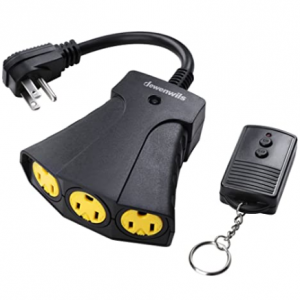 DEWENWILS 可遥控户外防水接地3头插座 @ Amazon