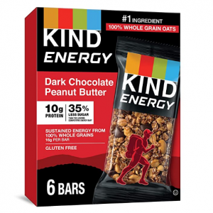 KIND Energy Bar, Dark Chocolate Peanut Butter, 1.76 Oz, 30 Count @ Amazon