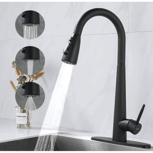 AMAZING FORCE 可拉伸厨房水龙头 磨砂黑 @ Amazon