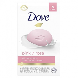 Dove Beauty Bar Soap Gentle Cleanser 3.75 oz 6 Bars @ Amazon 