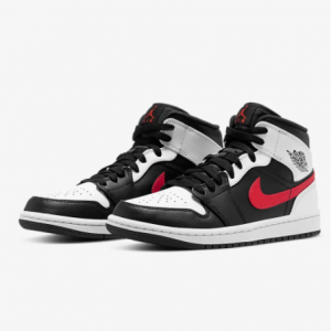 Air Jordan 1 Mid 全新黑红男士篮球鞋开售