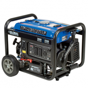 Global Industrial™ 便携式发电机，带电/反冲启动